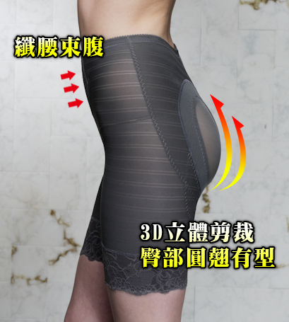 【露娜斯】560丹獨家專利心型美尻長筒束褲【灰】台灣製F8115