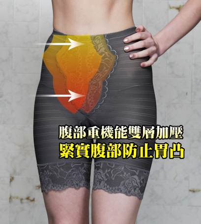 【露娜斯】560丹獨家專利心型美尻長筒束褲【灰】台灣製F8115