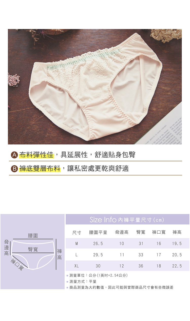 【露娜斯】維納粉典。M-XL舒適女三角褲【膚】台灣製P8816