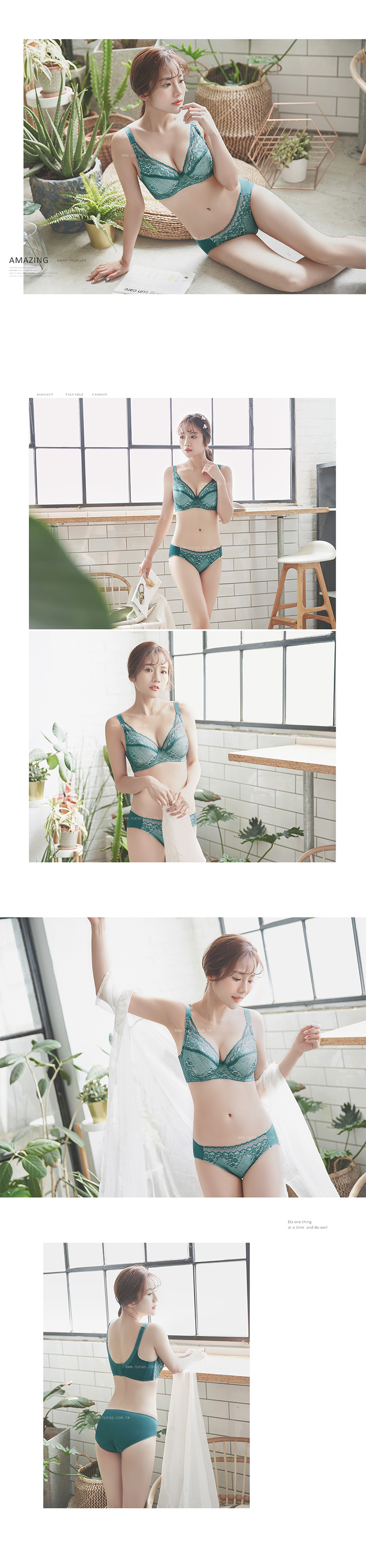 【露娜斯】維納粉典。M-XL舒適女三角褲【綠】台灣製P8816