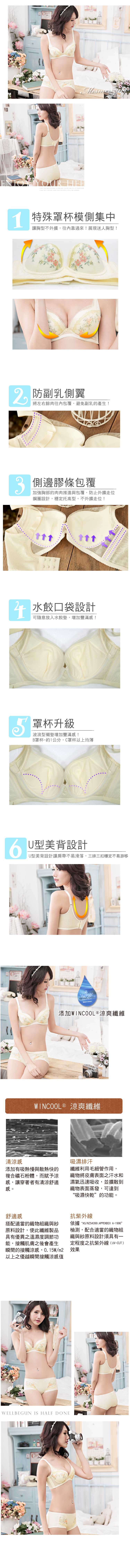 【露娜斯】春氛夢境。浪漫雪紡蕾絲小褲【粉/黃】台灣製P8132